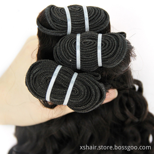 Wholesale virgin cuticle aligned hair unprocessed water wave bundles virgin human hair bundles